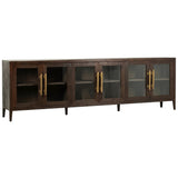 Basel Sideboard, Dark Brown by Dovetail at Eve Furniture