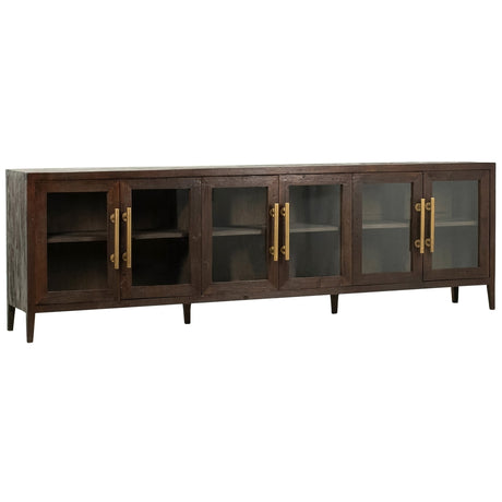 Basel Sideboard, Dark Brown by Dovetail at Eve Furniture