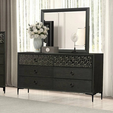 Bashford Espresso 4-Piece Queen Bedroom Set by Furniture of America at Eve Furniture