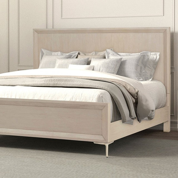 Bashford Natural Oak 5-Piece Queen Bedroom Set by Furniture of America at Eve Furniture