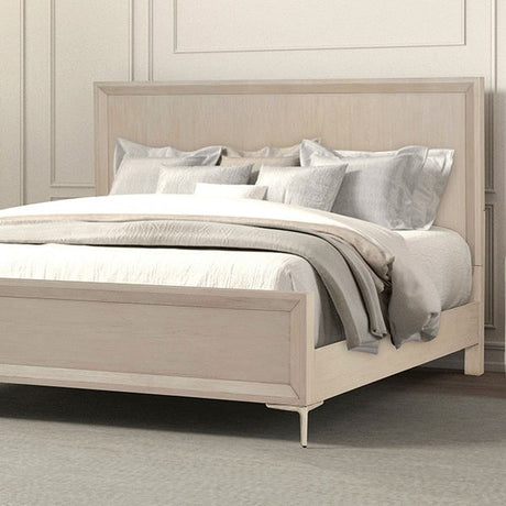 Bashford Natural Oak 5-Piece Queen Bedroom Set by Furniture of America at Eve Furniture