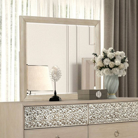 Bashford Natural Oak 5-Piece Queen Bedroom Set by Furniture of America at Eve Furniture