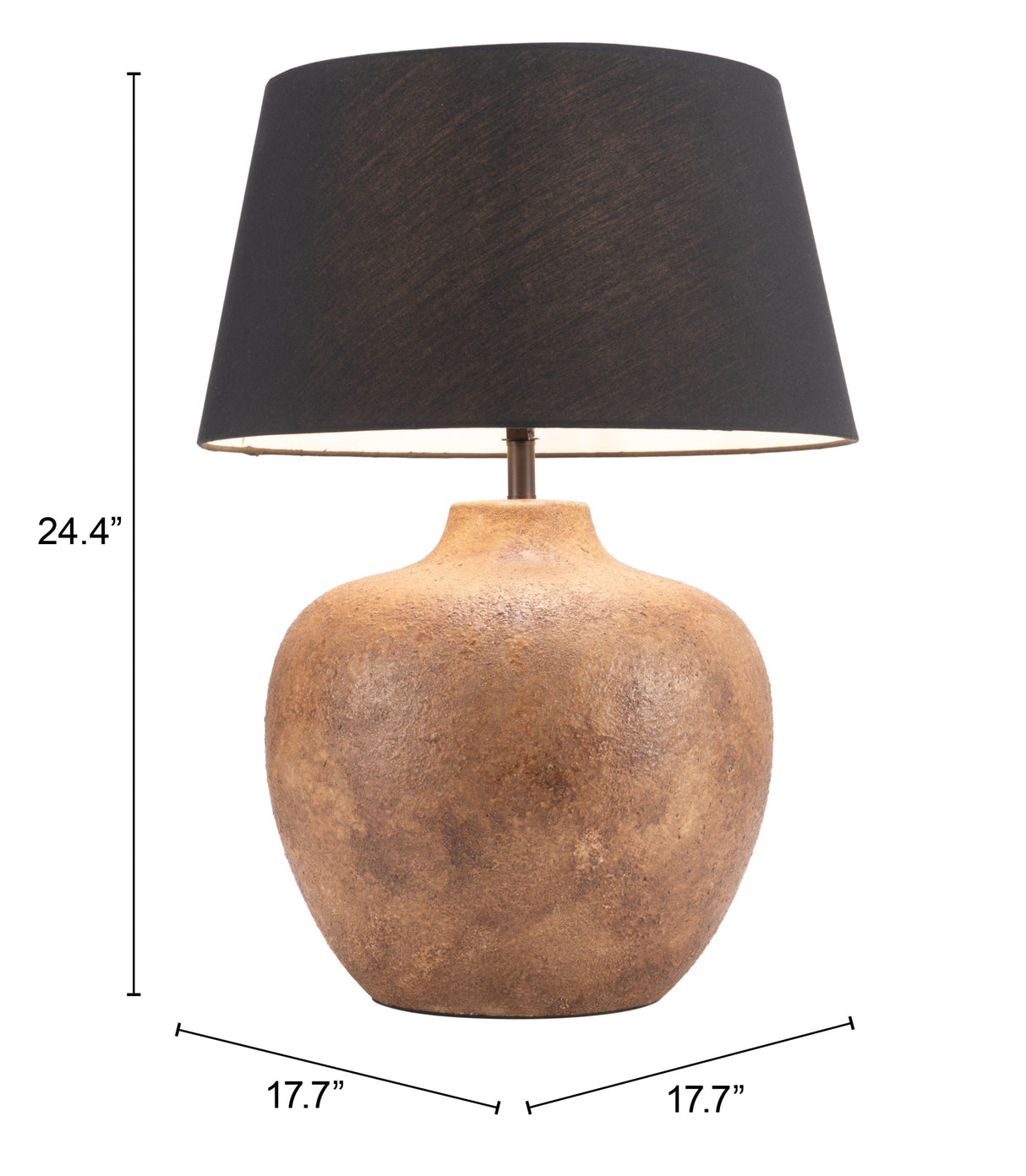 Basil Black Table Lamp by Zuomod at Eve Furniture