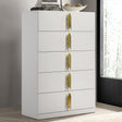 Basildon White/Gold Chest by Furniture of America at Eve Furniture