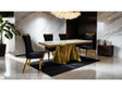 Basilicata Gold/Black 7-Piece Dining Set by Furniture of America at Eve Furniture