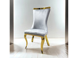 Basilicata Gold/Gray Chair (Set of 2) by Furniture of America at Eve Furniture