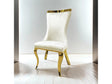Basilicata Gold/White Chair (Set of 2) by Furniture of America at Eve Furniture