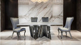 Basilicata Silver/Gray Chair (Set of 2) by Furniture of America at Eve Furniture