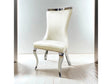 Basilicata Silver/White Chair (Set of 2) by Furniture of America at Eve Furniture
