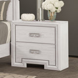 Basilone Rustic White 5-Piece Queen Bedroom Set by Furniture of America at Eve Furniture