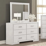 Basilone Rustic White 4-Piece Queen Bedroom Set by Furniture of America at Eve Furniture