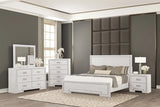 Basilone Rustic White 4-Piece Queen Bedroom Set by Furniture of America at Eve Furniture