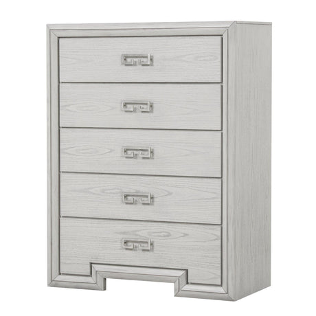 Basilone Rustic White Chest by Furniture of America at Eve Furniture