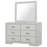 Basilone Rustic White Dresser by Furniture of America at Eve Furniture