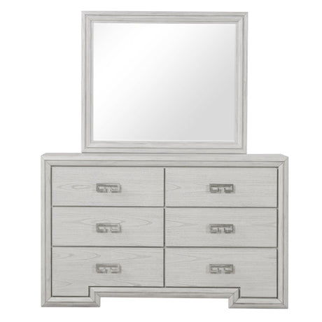 Basilone Rustic White Dresser by Furniture of America at Eve Furniture