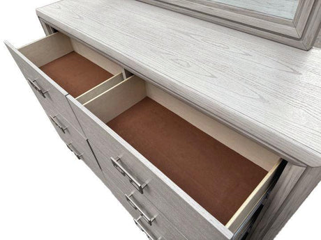 Basilone Rustic White Dresser by Furniture of America at Eve Furniture