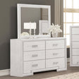 Basilone Rustic White Dresser by Furniture of America at Eve Furniture