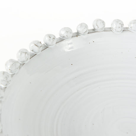 Basin 16" Round Off-White Glazed Decorative Bowl by Mercana at Eve Furniture