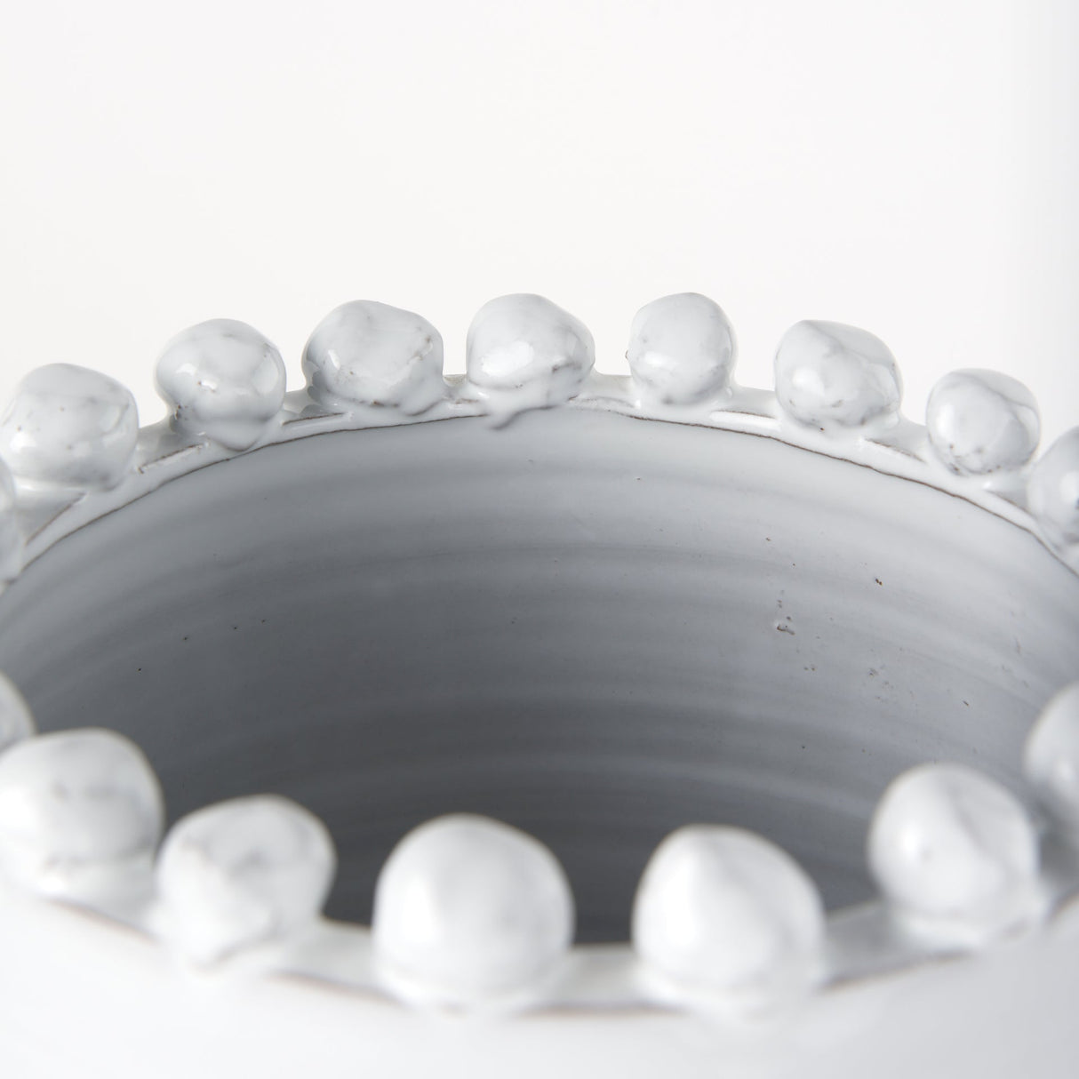 Basin Large Off-White Glazed Vase by Mercana at Eve Furniture