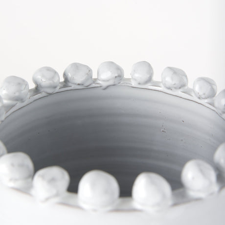 Basin Large Off-White Glazed Vase by Mercana at Eve Furniture