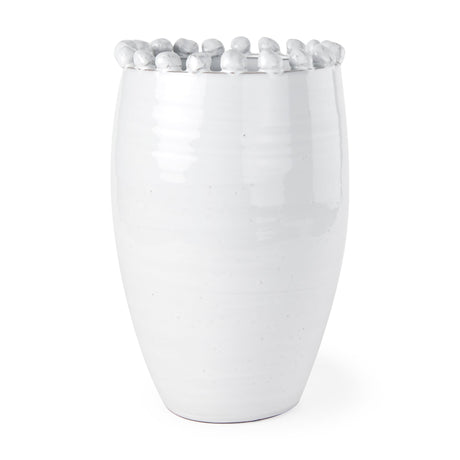 Basin Large Off-White Glazed Vase by Mercana at Eve Furniture