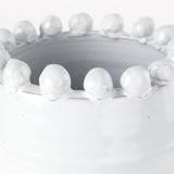 Basin Medium Off-White Glazed Vase by Mercana at Eve Furniture