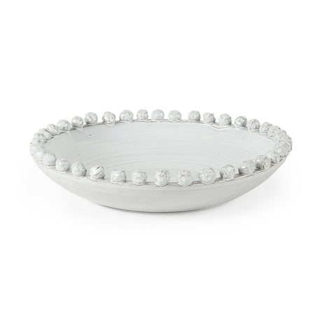 Basin Round Off-White Glazed Decorative Bowl by Mercana at Eve Furniture