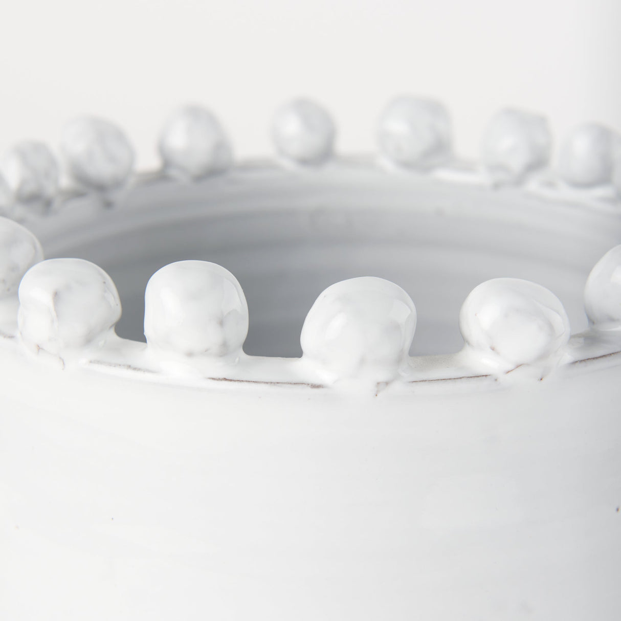 Basin Small Off-White Glazed Vase by Mercana at Eve Furniture