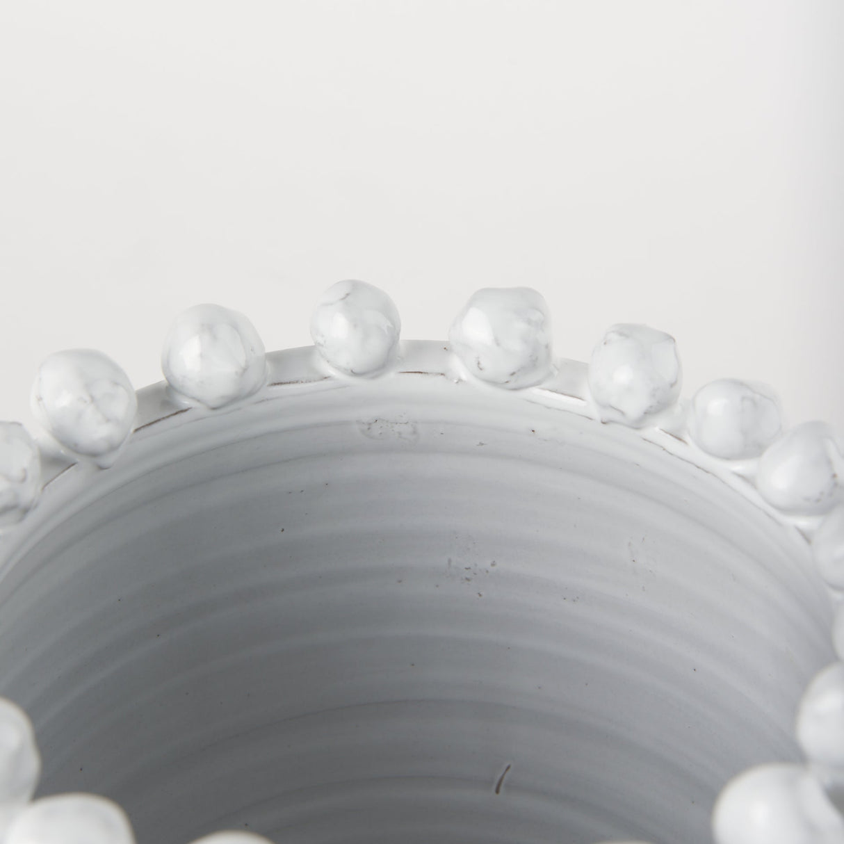 Basin Small Off-White Glazed Vase by Mercana at Eve Furniture