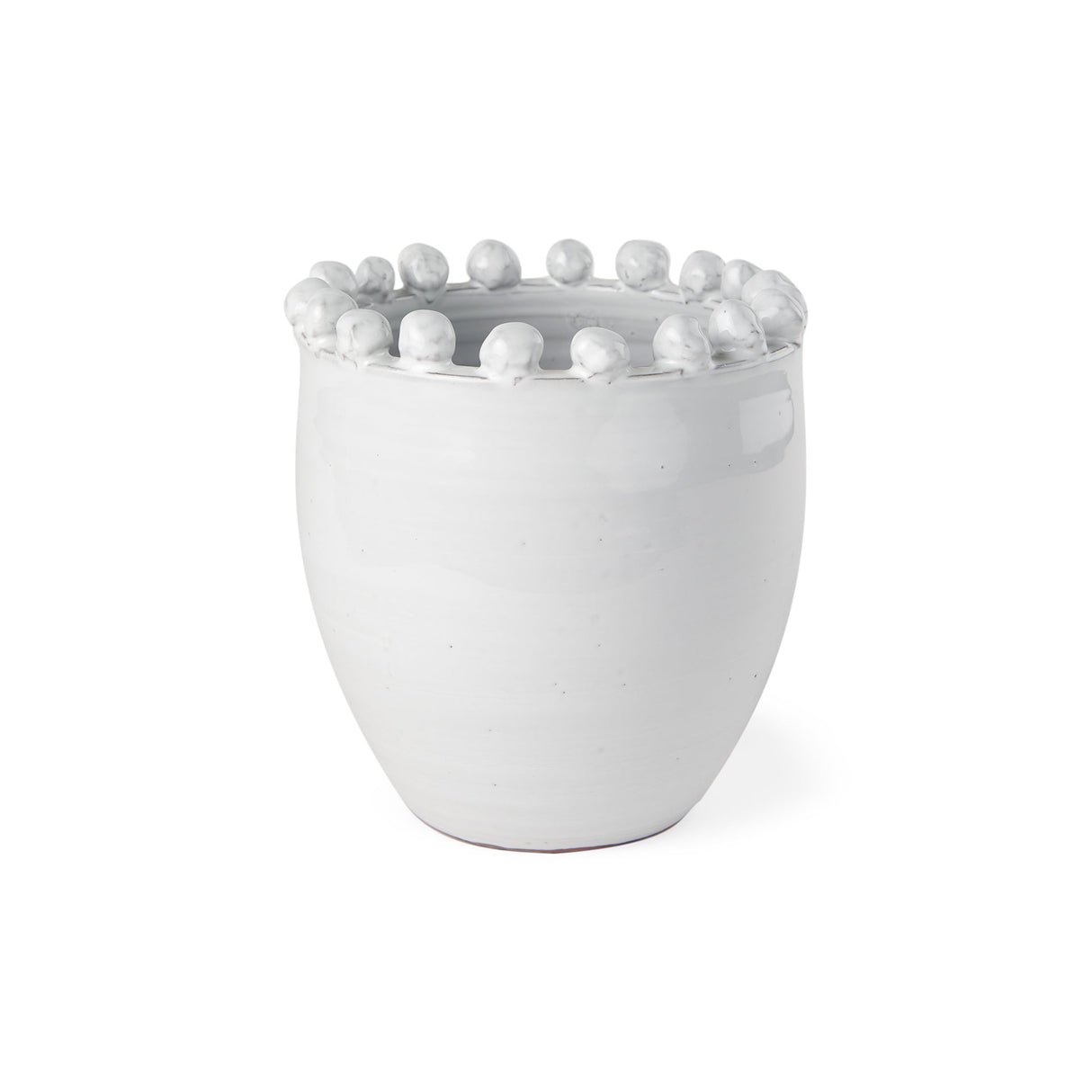 Basin Small Off-White Glazed Vase by Mercana at Eve Furniture