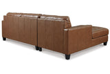 Baskove Auburn 2-Piece Sectional with Chaise by Ashley at Eve Furniture