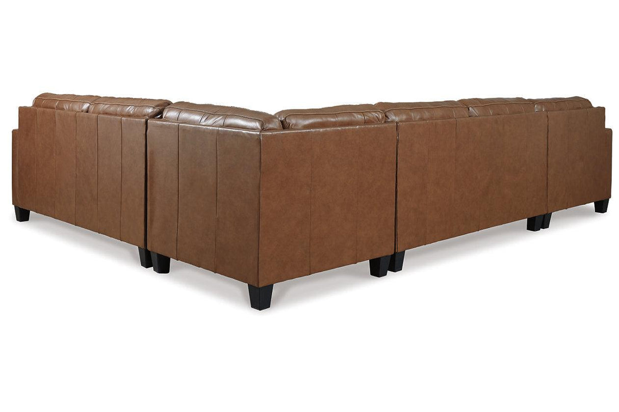 Baskove Auburn 4-Piece Sectional with Chaise by Ashley at Eve Furniture