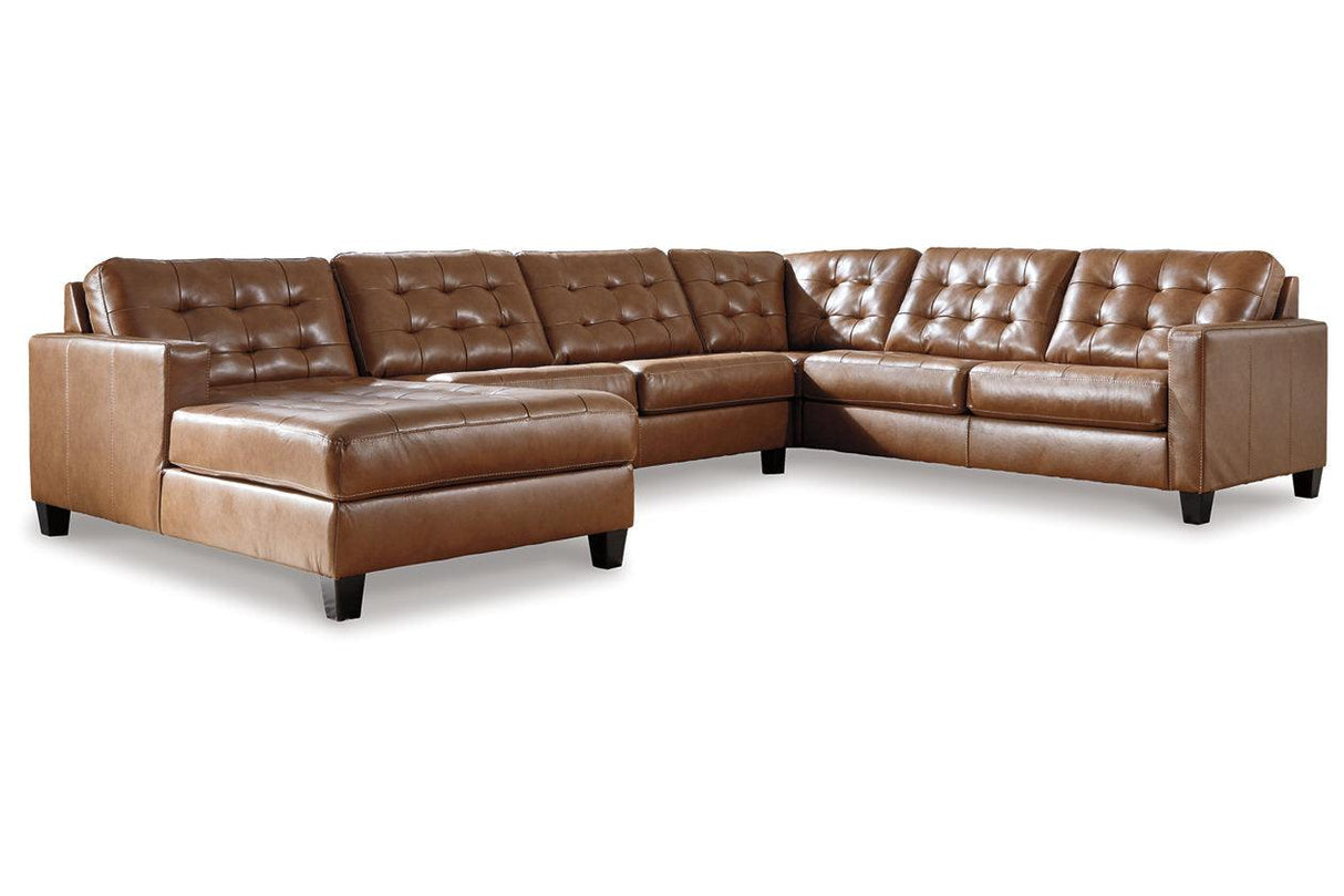 Baskove Auburn 4-Piece Sectional with Chaise by Ashley at Eve Furniture