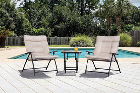 Bastia Beige 3-Piece Conversation Set by Furniture of America at Eve Furniture