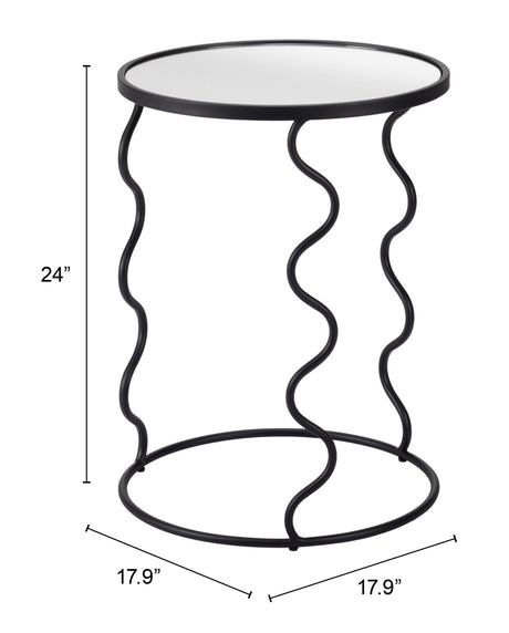 Bastia Black Side Table by Zuomod at Eve Furniture