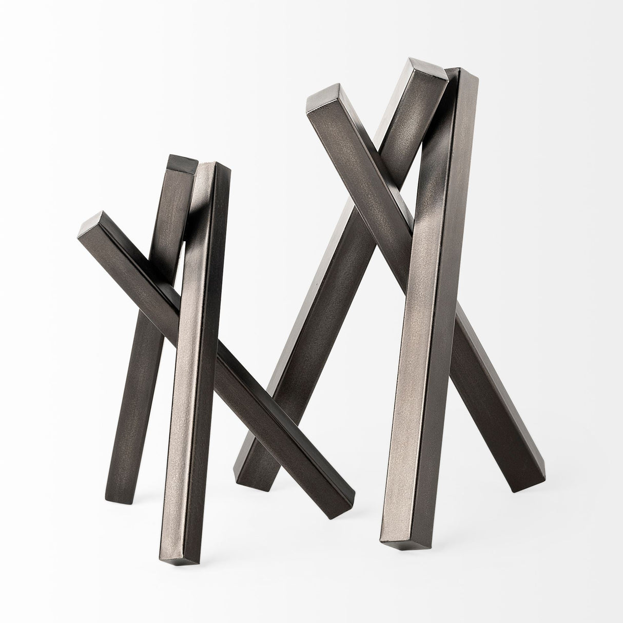 Bastian (Large) 9L x 8W Black Metal Abstract Object by Mercana at Eve Furniture