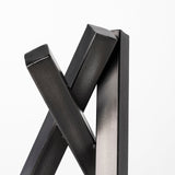 Bastian (Large) 9L x 8W Black Metal Abstract Object by Mercana at Eve Furniture
