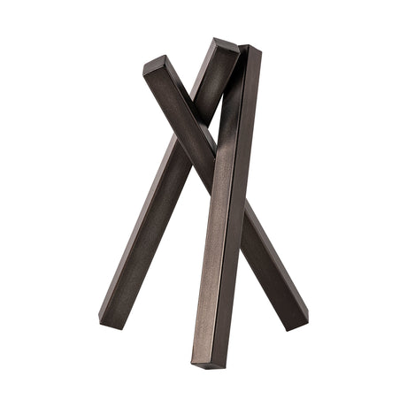Bastian (Large) Black Metal Abstract Object by Mercana at Eve Furniture