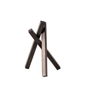 Bastian (Small) 8L x 7W Black Metal Abstract Object by Mercana at Eve Furniture