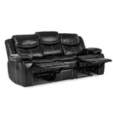 Bastrop Black Reclining Living Room Set by Homelegance at Eve Furniture