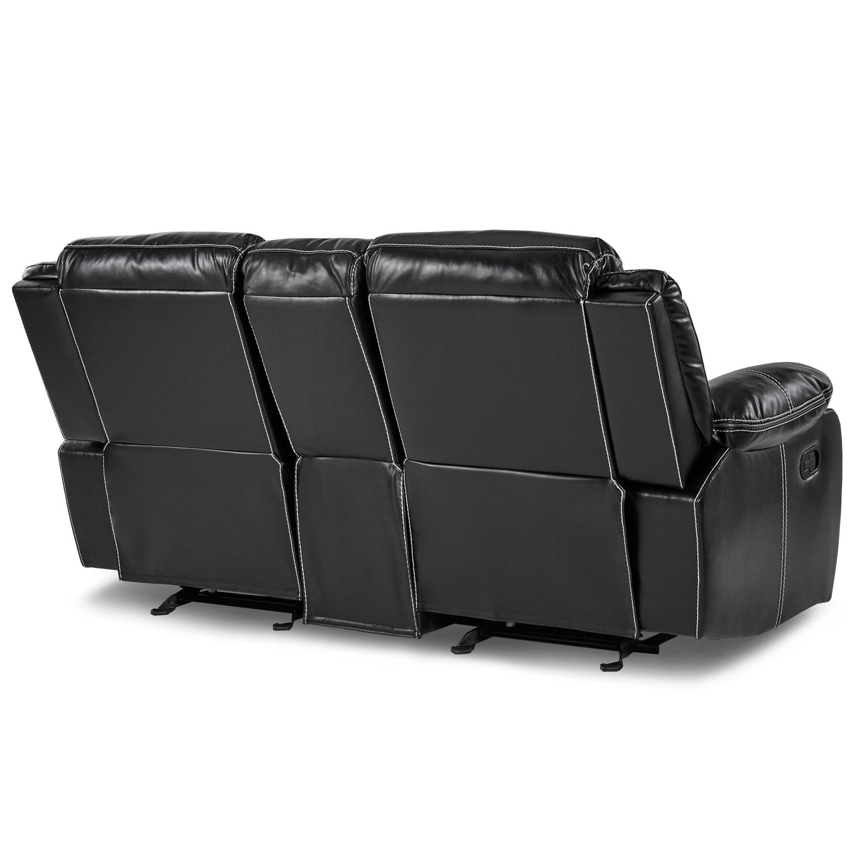 Bastrop Black Reclining Loveseat by Homelegance at Eve Furniture