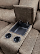 Bastrop Brown 3-Piece Reclining Sectional by Homelegance at Eve Furniture