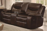 Bastrop Brown Reclining Living Room Set by Homelegance at Eve Furniture