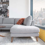 Batres Grey RAF Chaise Sectional