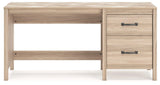 Battelle Tan 60" Home Office Desk by Ashley at Eve Furniture