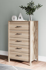 Battelle Tan Chest of Drawers by Ashley at Eve Furniture