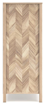 Battelle Tan Chest of Drawers by Ashley at Eve Furniture
