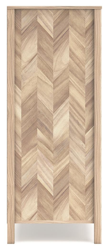 Battelle Tan Chest of Drawers by Ashley at Eve Furniture