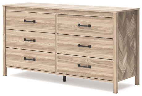 Battelle Tan Dresser by Ashley at Eve Furniture