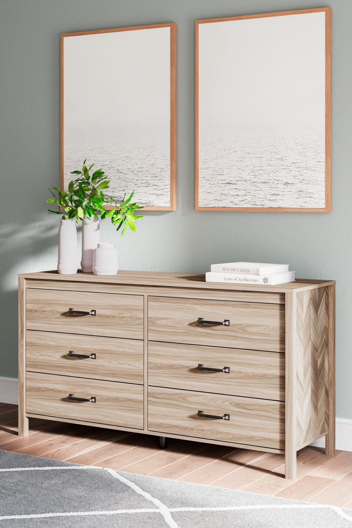 Battelle Tan Dresser by Ashley at Eve Furniture